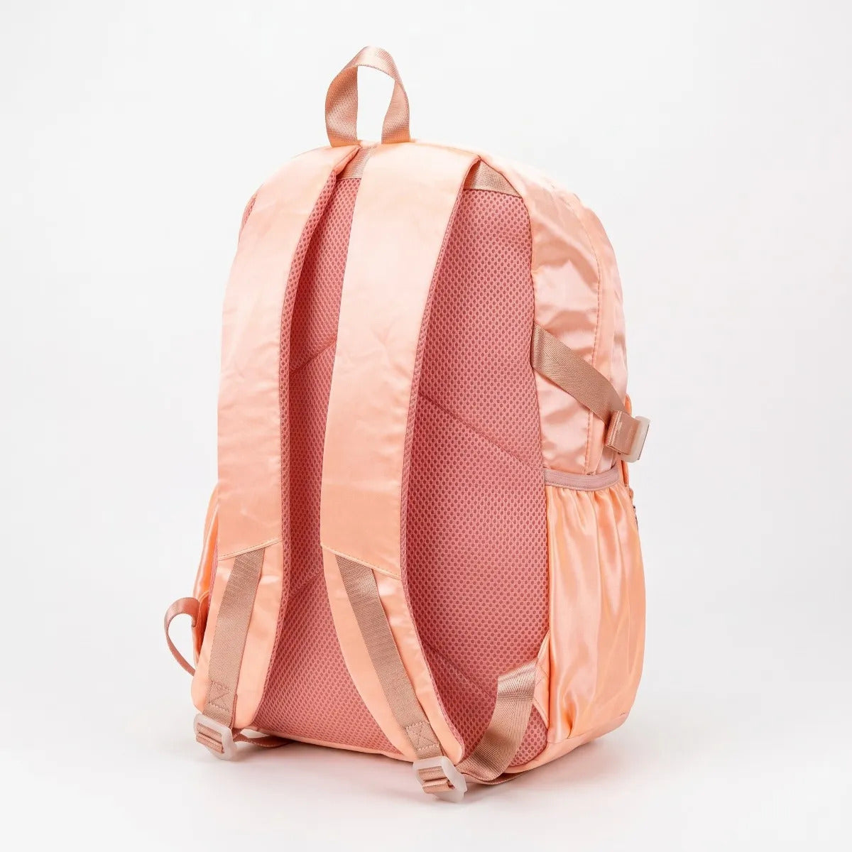 Mochila Escolar Lluvia Durazno Satinado 5 Compartimientos