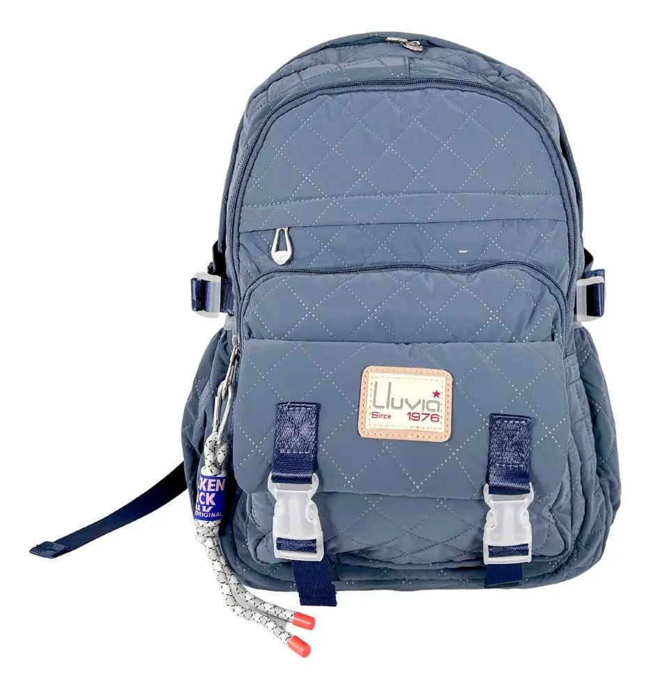 Mochila Marca Lluvia Juvenil Azul Primaria