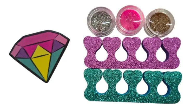 Kit De Uñas Infantil Candy Toys Con Shaker Y Esmaltes