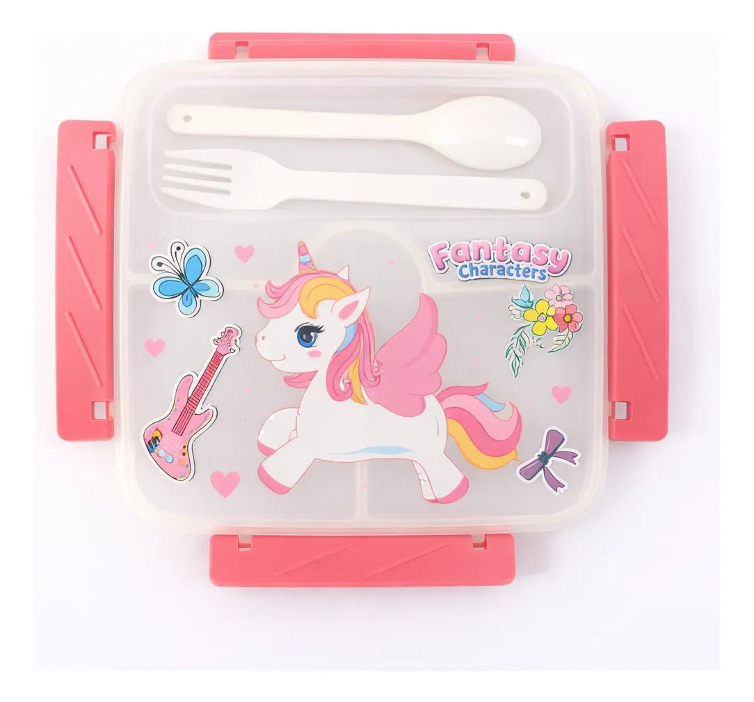 Tupper Lunch Box Infantil 3 Personajes Diferentes 1200 Ml