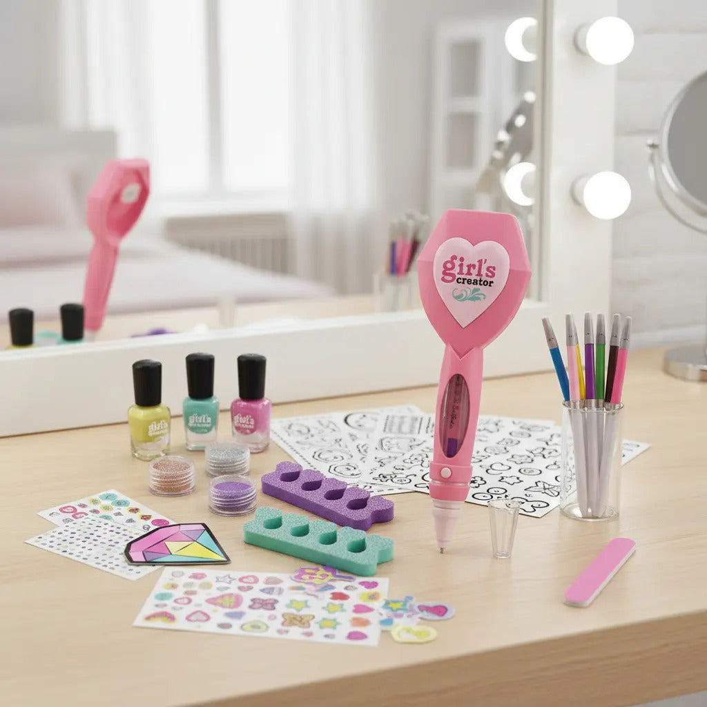 Set 2 En 1 Uñas Y Tatuajes Temporales 25 Piezas Candy Toys