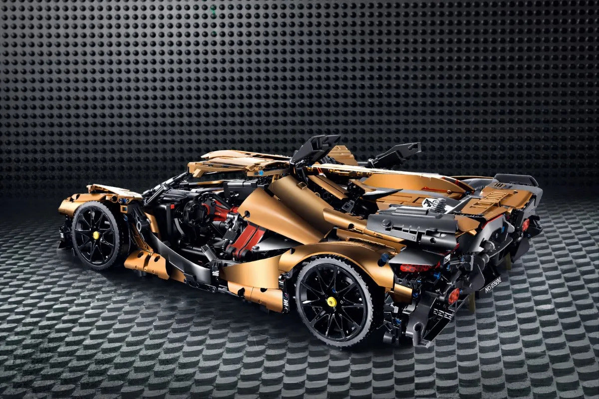 Super Car Hypercar De Bloques Rc 3668 Piezas Escala 1:8