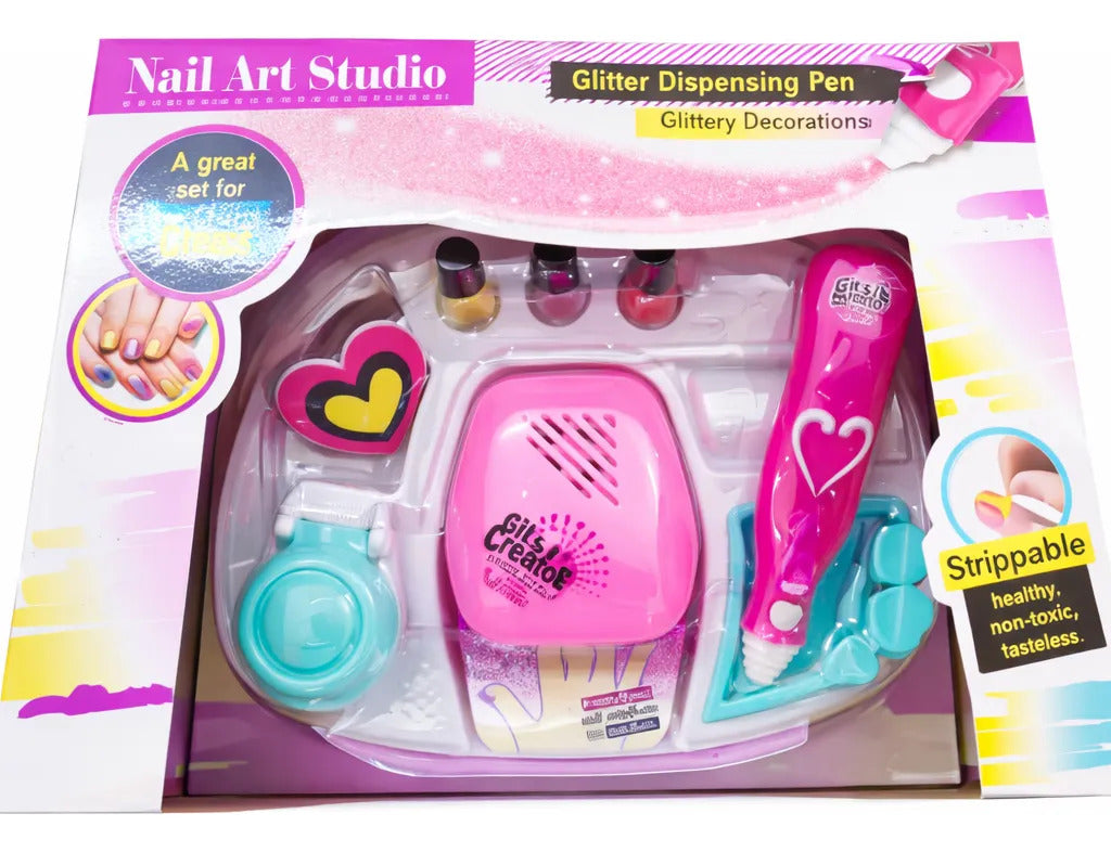 Máquina De Uñas Candy Toys Con 18 Accesorios