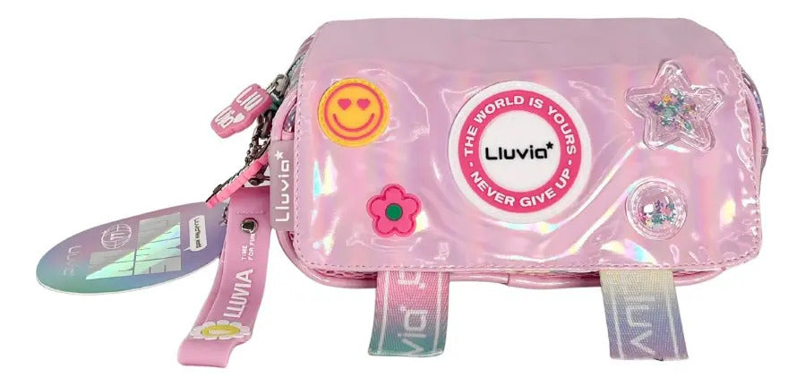 Paquete Mochila 3 Piezas Marca Lluvia Rosa Tornasol Primaria