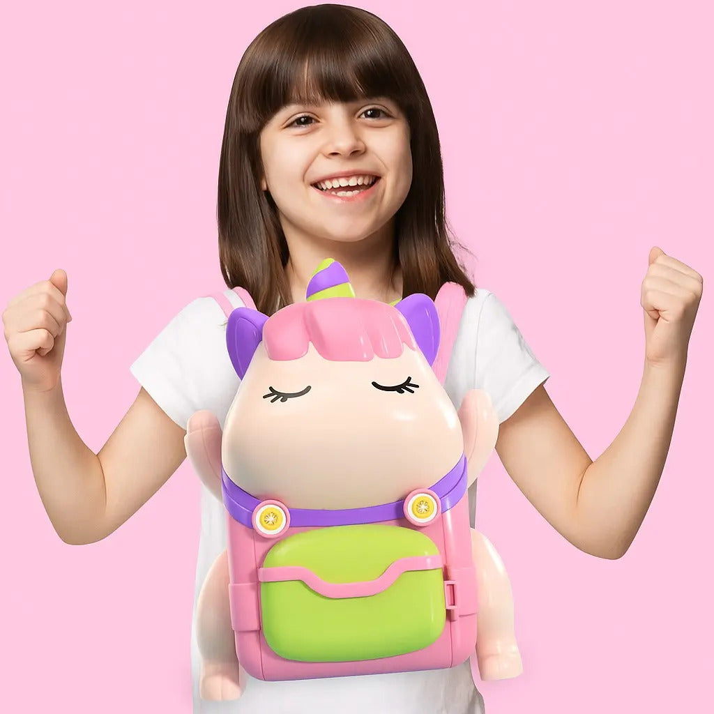 Mochila Casa De Unicornios Candy Toys Con Sonido 40 Piezas