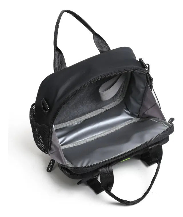 Set De Mochila Lluvia Negra Estilo Urbano Tres Piezas