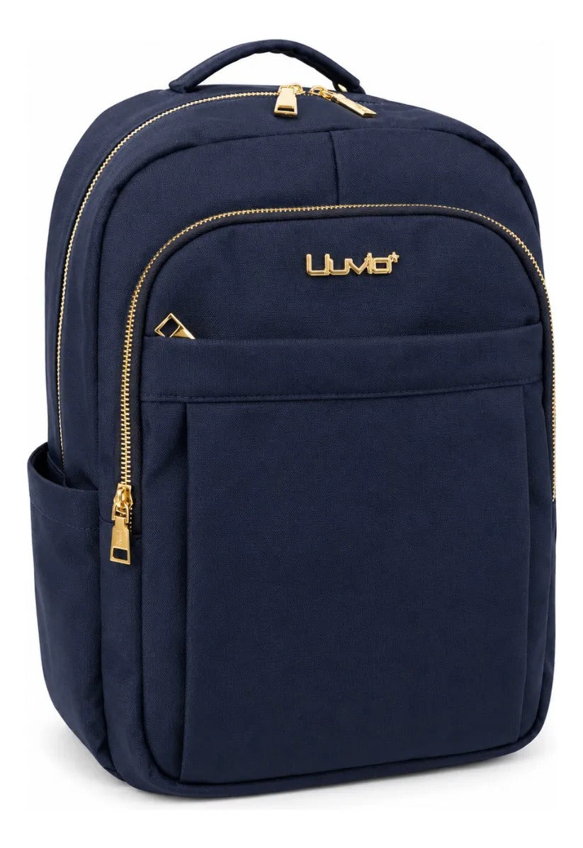 Mochila Juvenil Ejecutiva Lluvia Azul Satinado Elegante