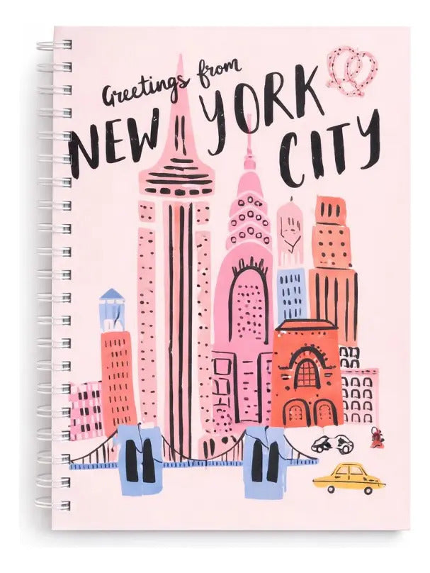 Libreta 3 Piezas Cuadriculadas New York Pasta Dura Surimax