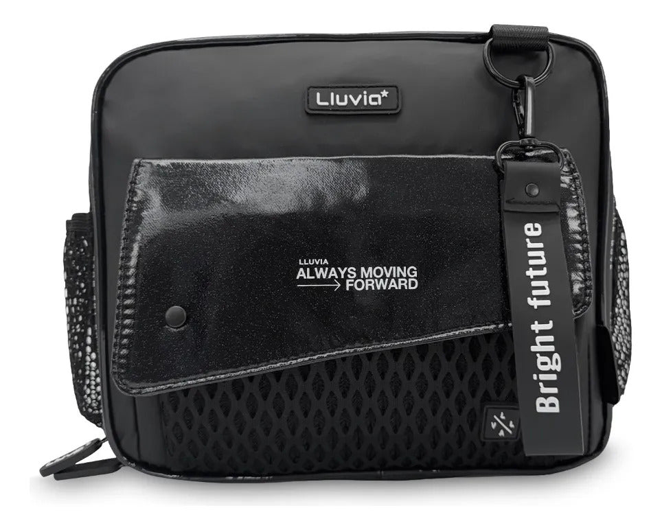 Set Escolar Lluvia Negro de 3 Piezas con Monedero