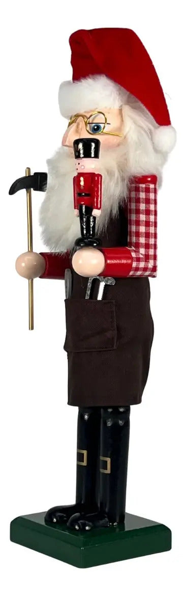 Cascanueces Santa Artesano Navideño 1 Pieza 26x7x7