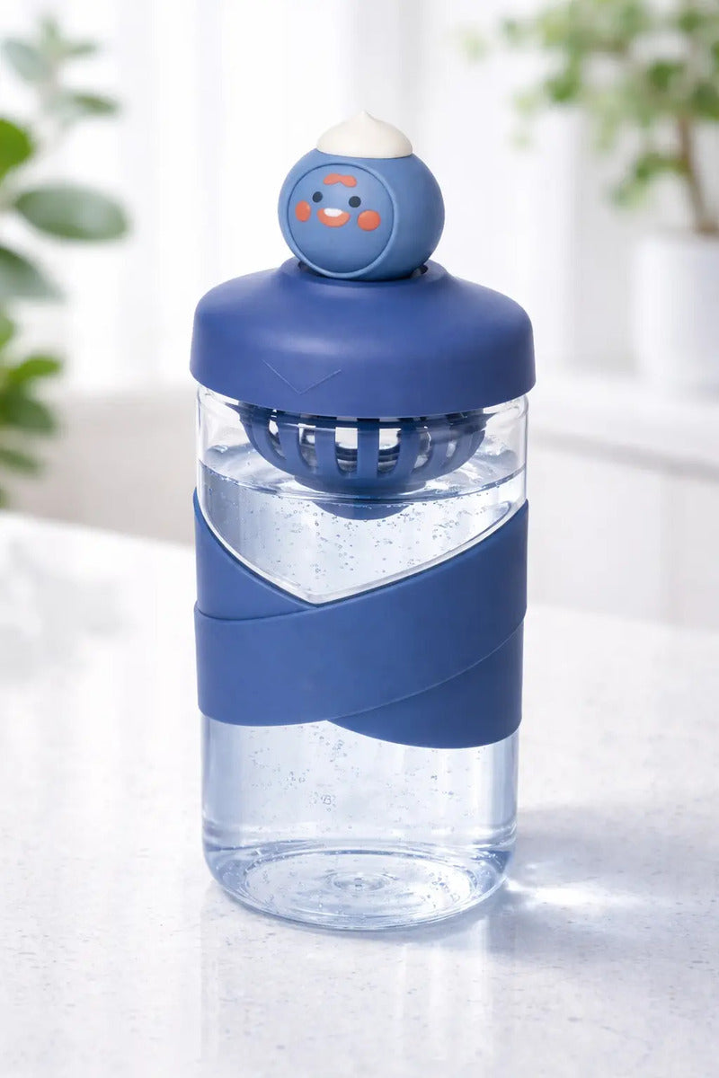 Botella Niños 500ml Acrílica Con Filtro Para Té Y Jugos