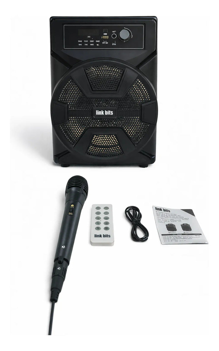 Bocina Knup Recargable Bluetooth 8 Pulgadas Con Radio Fm Usb