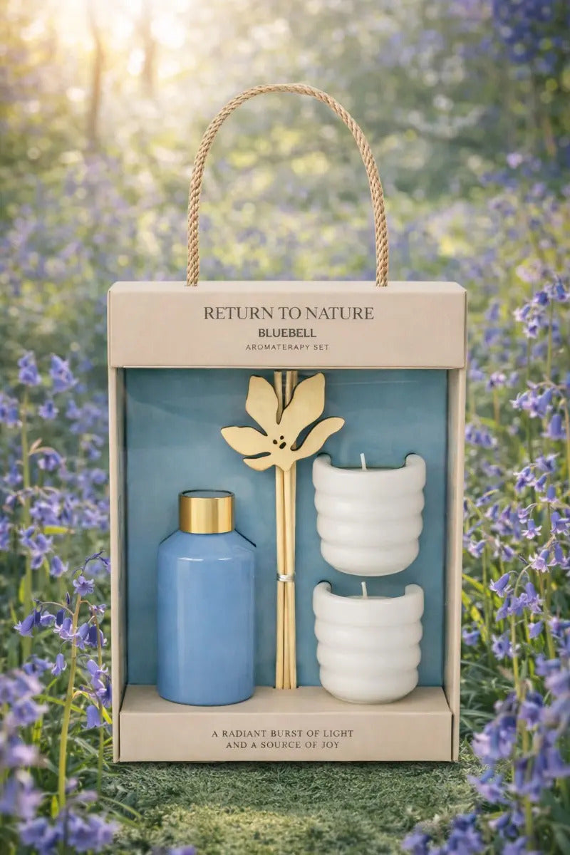 Set Aromático Return To Nature Velas Perfumadas Y Difusor