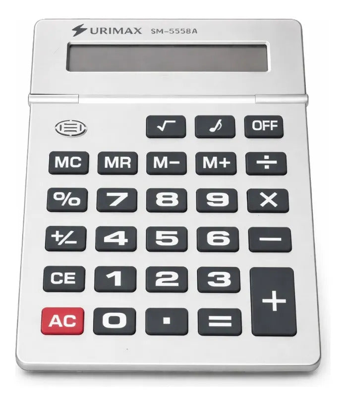 Calculadora De Escritorio Surimax 8 Dígitos Jumbo Color Gris