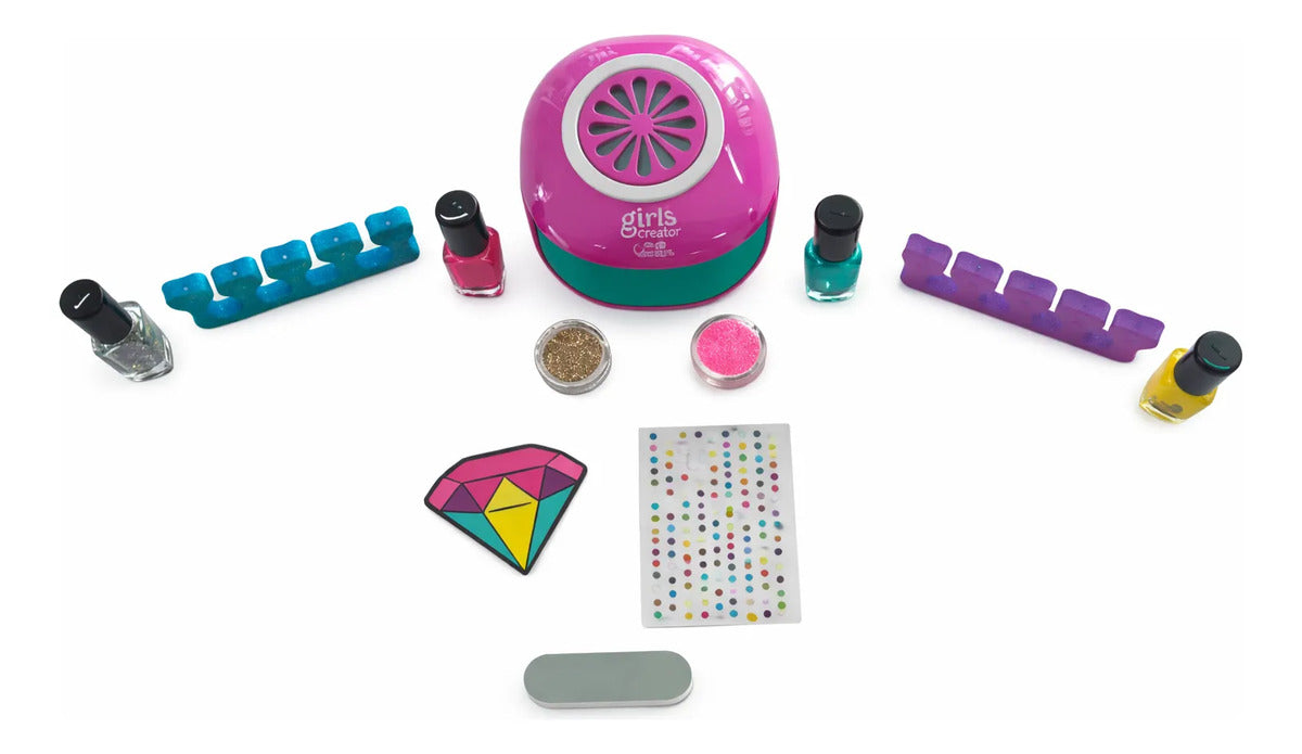 Kit De Nail Art Infantil Candy Toys Con Lámpara Secadora