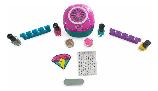 Kit De Nail Art Infantil Candy Toys Con Lámpara Secadora