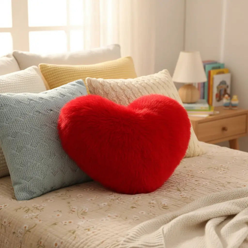 Peluche De Almohada Corazón Esponjoso 32x18x42 Candy Toys