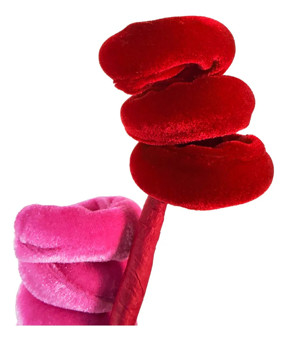 Vara Lluvia con Curlis Rosa y Rojo Candy Land 30cm
