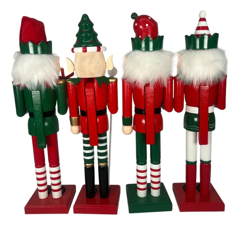 Cascanueces Duende Navideño Decorativo Lluvia 38 Cm 1 Pieza