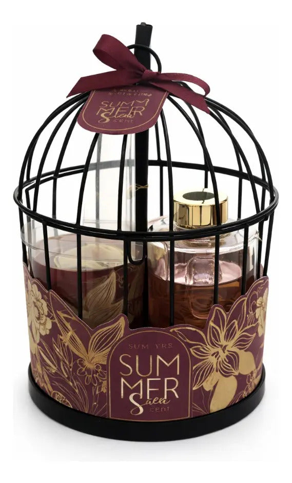 Set Aromaterapia Summer Scent Con Vela Y Difusor 3 Aromas
