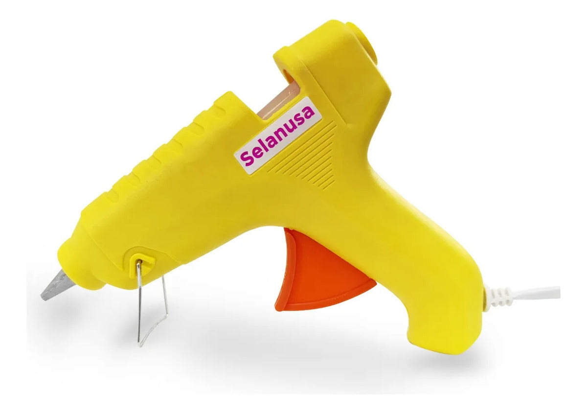 Pistola Para Silicón Caliente Selanusa Compacta Y Práctica