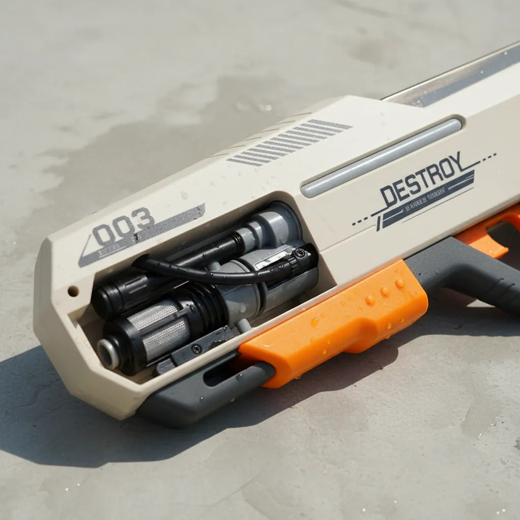 Pistola De Agua Eléctrica Con Succión Automática Con Luz