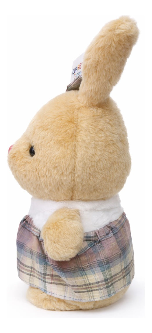 Peluche Conejita Con Vestido Cuadros 2 Colores 31 Cm