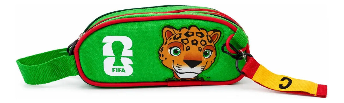 Lapicera Ruz Fifa Tres Compartimientos Mascota Oficial Verde