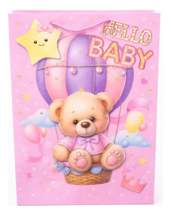 Bolsas De Regalo Una Docena Baby Shower Osito Bebé Surimax