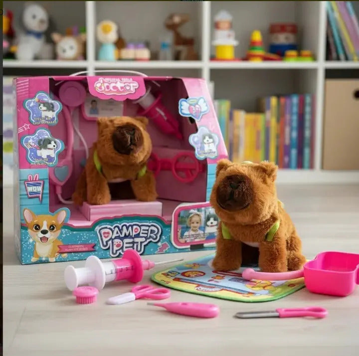 Capibara Interactiva Pamper Pet Con Accesorios Candy Toys