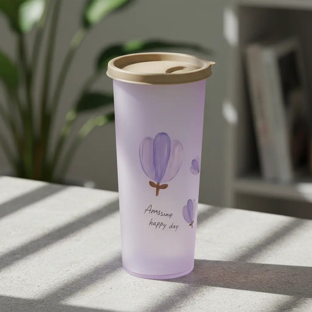 Vasos Pastel Con Tapa Set 7 Piezas 450ml Another Happy Day