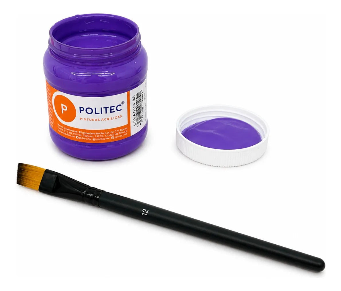 Pintura Acrílica Politec Lavanda 250 Ml Secado Rápido