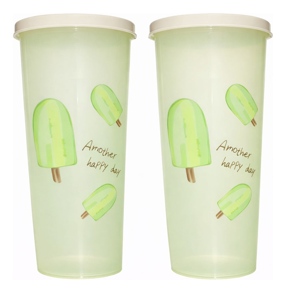 Vasos Pastel Con Tapa Set 7 Piezas 450ml Another Happy Day