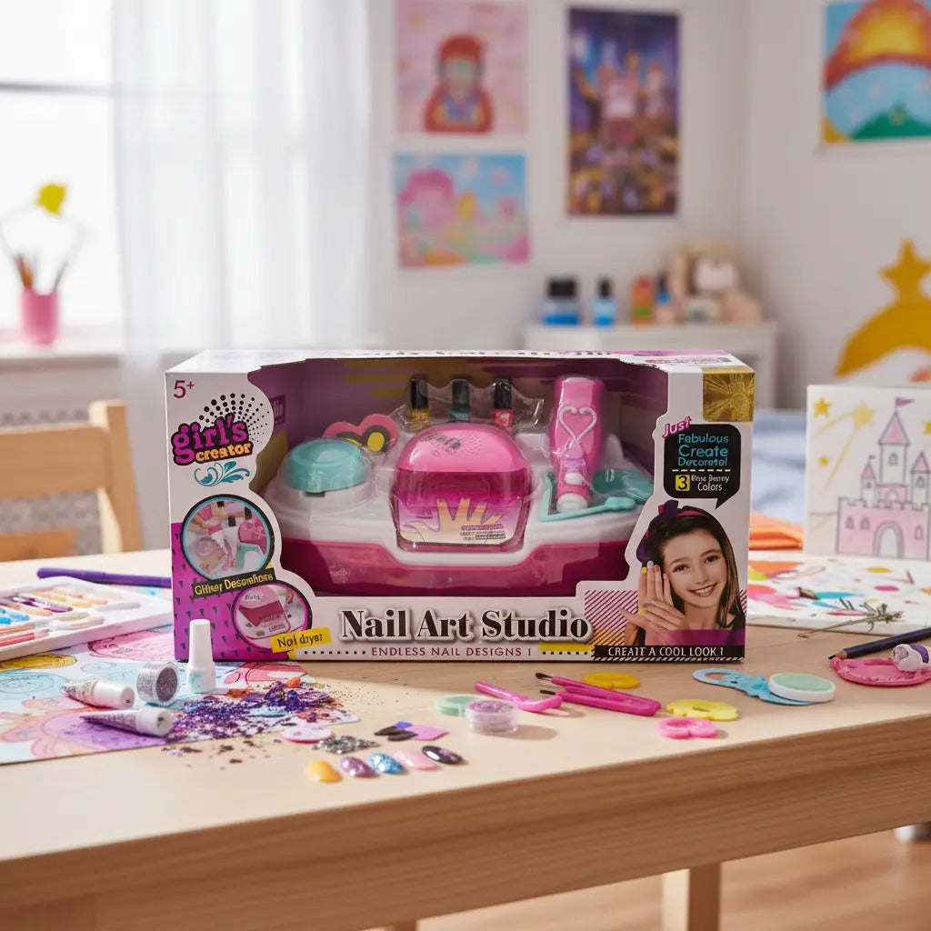 Máquina De Uñas Candy Toys Con 18 Accesorios