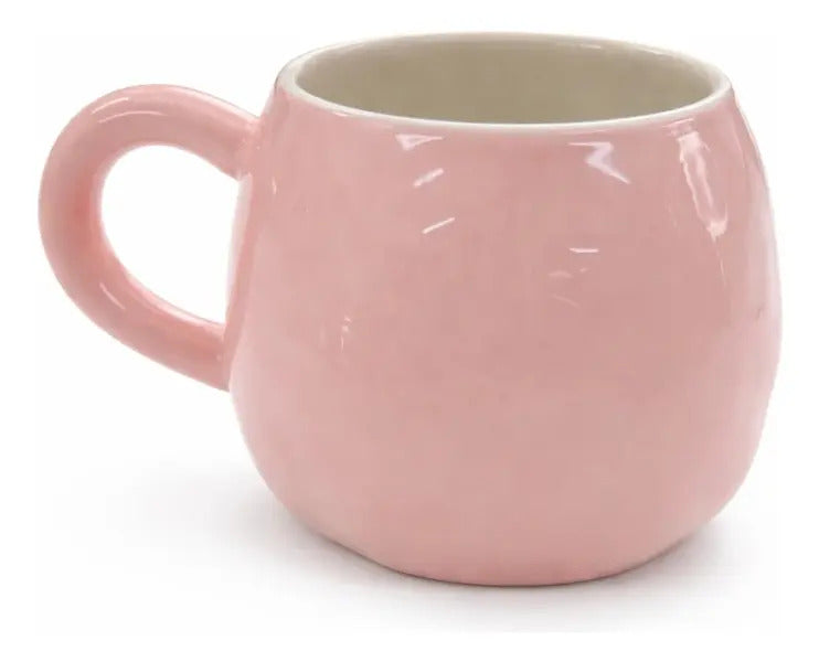 Taza Decorativa Conejo Pastel Con Orejas Y Moño 380 Ml