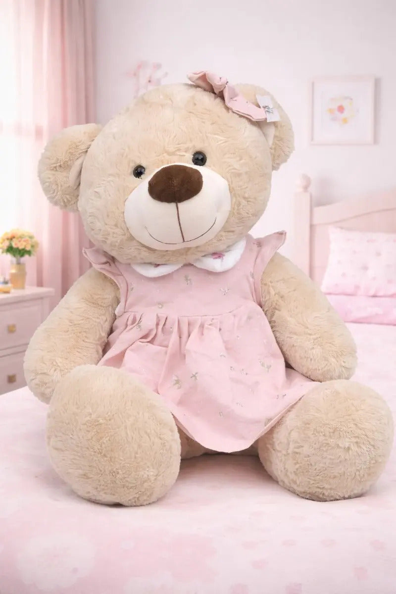 Peluche De Osa Grande Con Vestido 50x42x43 Cm Candy Toys