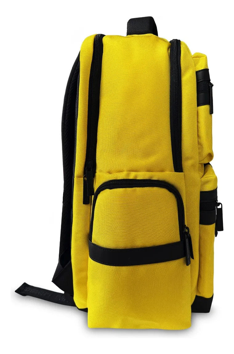 Mochila Juvenil American Bags Negro y Amarillo Lamborghini