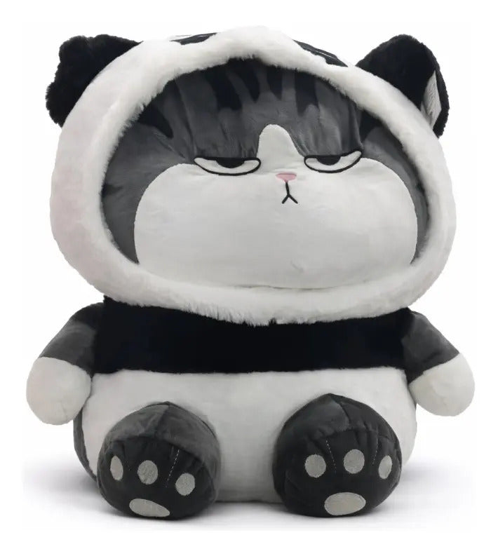 Peluche Gato Lucifer Con Disfraz Panda/conejo 45x32x48 Candy