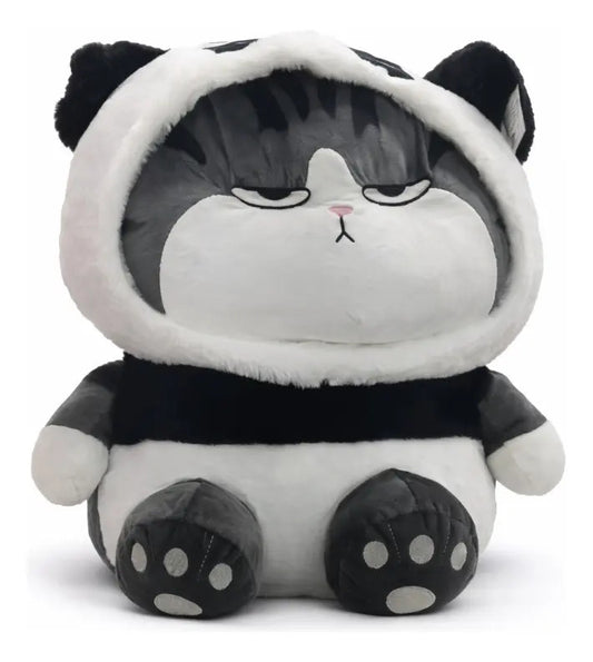 Peluche Gato Lucifer Con Disfraz Panda/conejo 45x32x48 Candy