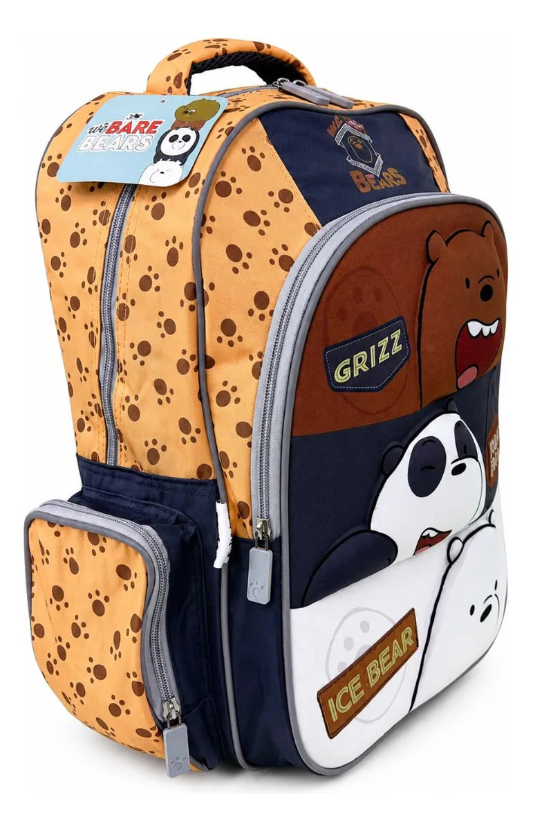 Mochila Escolar Fotorama Osos Escandalosos Semi Impermeable