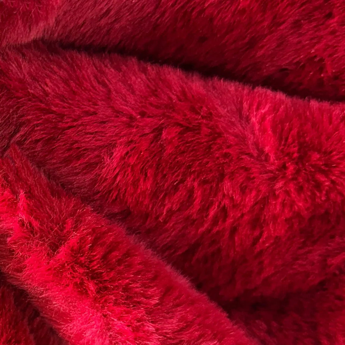 Moño Navideño Lluvia Light Rojo Vino Afelpado 50 Cm