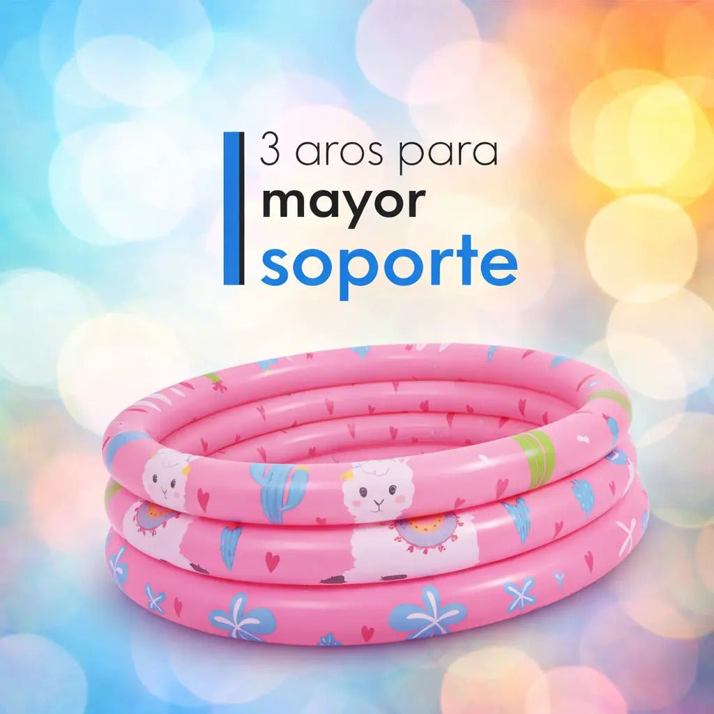 Alberca Inflable Infantil 100x30cm 148l 2 Colores Yamas