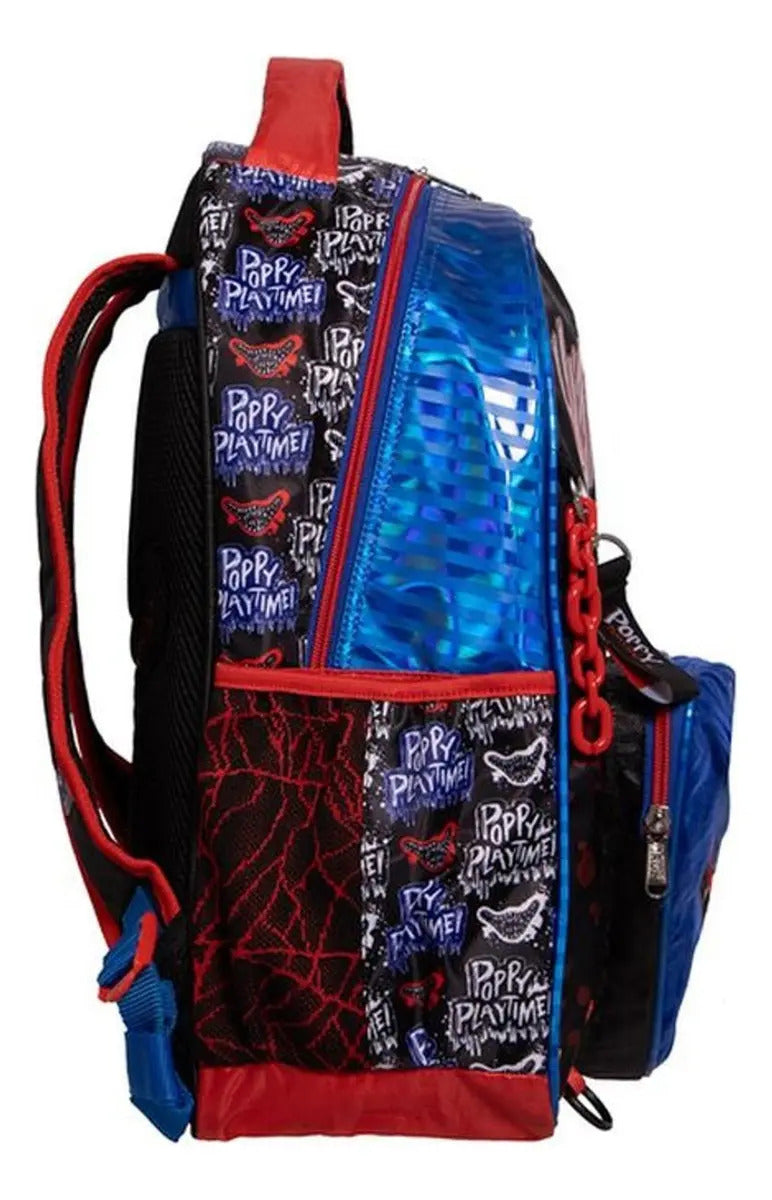 Mochila Poppy Playtime Primaria Backpack 185776 Color Azul Diseño De La Tela Liso