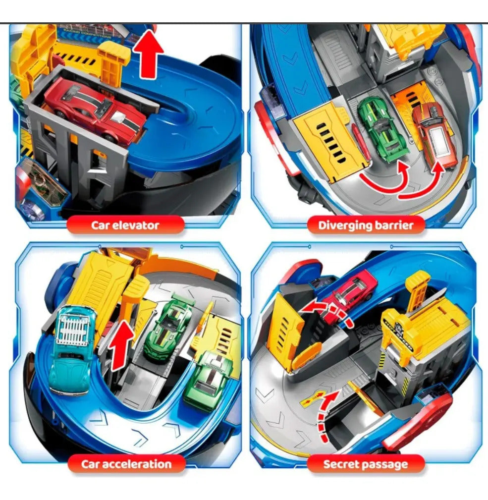 Pista Transformable City Action Con Pasaje Secreto Candy