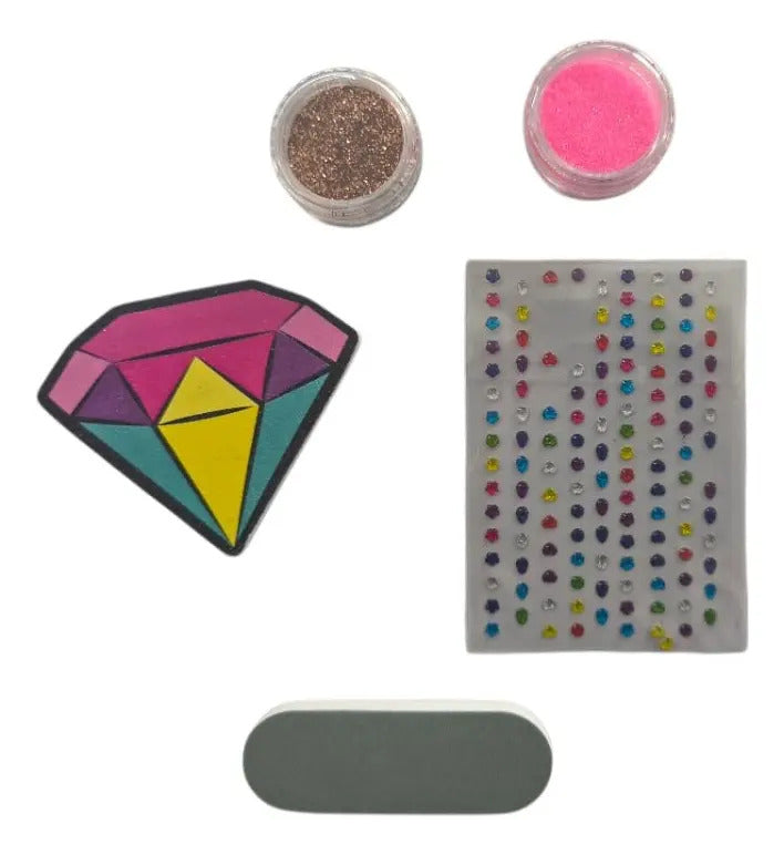 Kit De Nail Art Infantil Candy Toys Con Lámpara Secadora