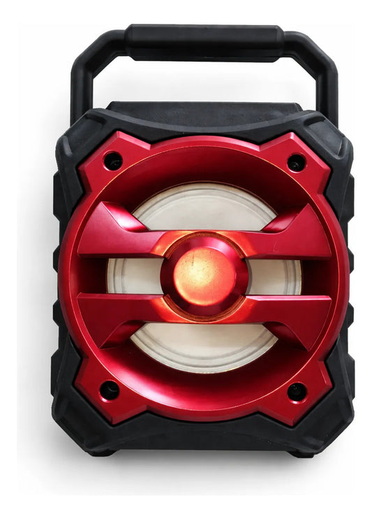 Bocina Bluetooth Compacta Con Asa Radio Fm Recargable