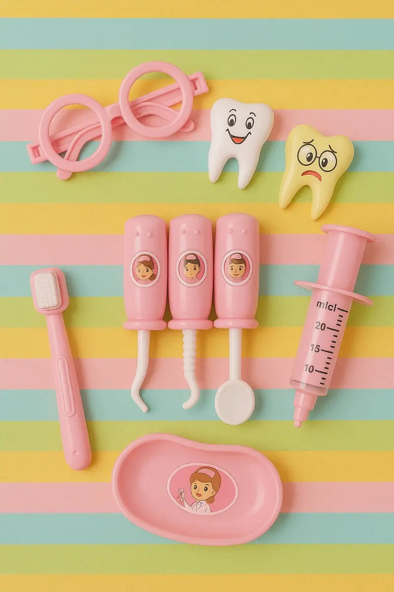 Juego De Dentista Para Niños Candy Toys 14 Piezas