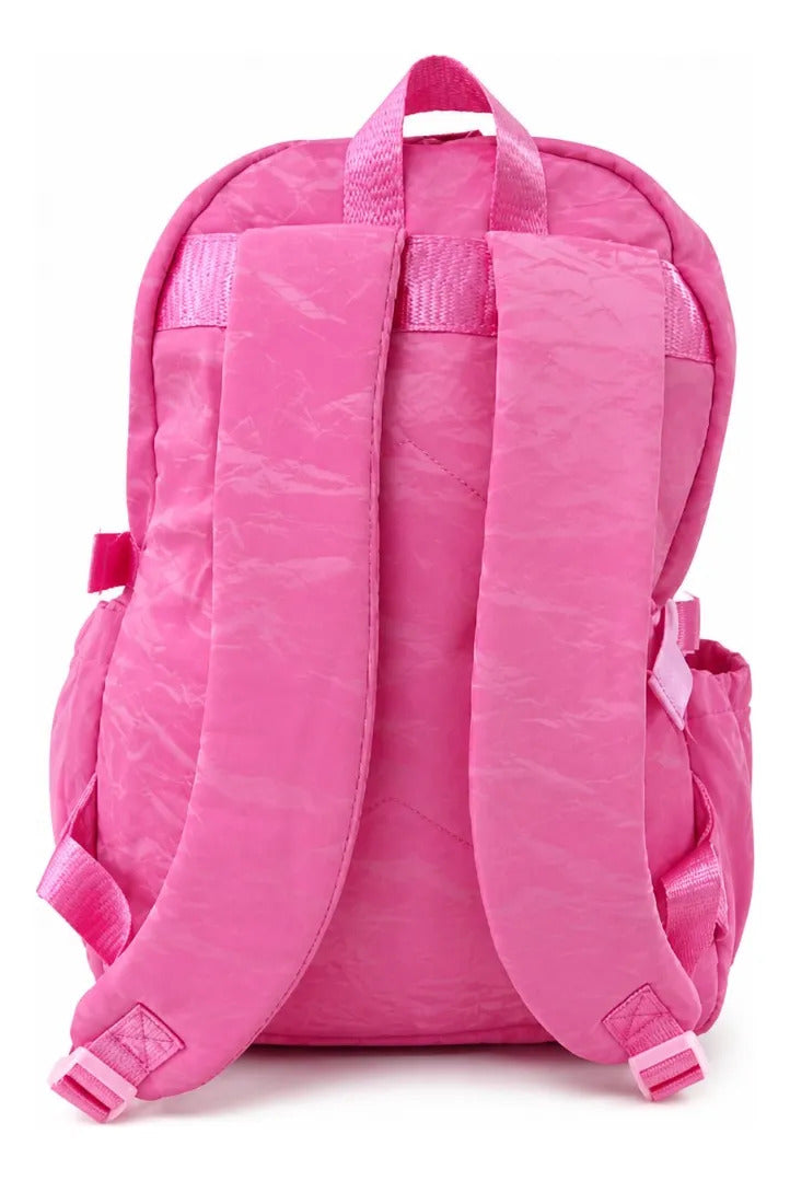 Mochila Lluvia Rosa Marmoleada Estilo Urbano Juvenil