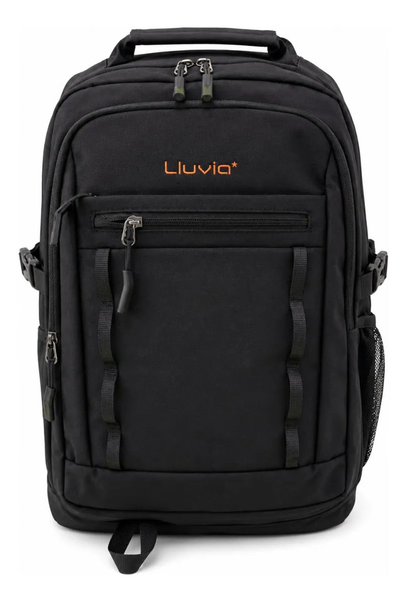 Mochila Negra Lluvia Gran Capacidad Moderna Para Escuela Oficina