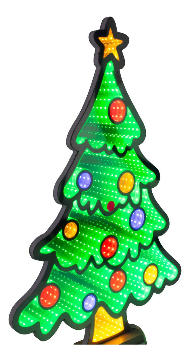 Luz Infinita Árbol Navideño 65x45x2 Cm 393 Luces